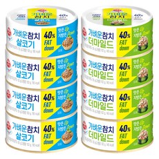 오뚜기 가벼운참치 더마일드 135g 4p + 살코기 135g 4p, 1세트