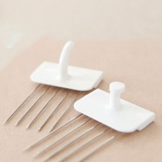 KOKKOPIN 免釘式壁紙掛勾 一字型 3入+U字型 3入, 白色, 1組