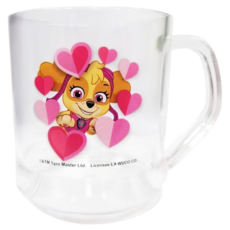 汪汪隊立大功qq水杯 兒童水杯 安全材質 輕巧好握 方便攜帶, 粉色, 1個