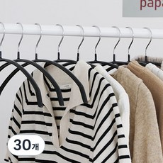 Nature Living 防滑毛衣衣架, 黑色, 30個