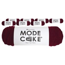 니뜨 모드 케이크 뜨개실 100g, 8개, 10 와인