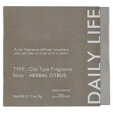 日本 nol Daily Life 香氛芳香夾 5 x 3.7 x 1.7cm, 草本柑橘, 1盒