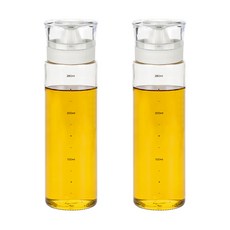 시노글라스 키텐실 비스포크 실리콘 오일병 S Cap 크림화이트, 300ml, 2개