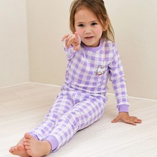 Maykids 女童款可愛貓咪30支紗9分袖家居套裝