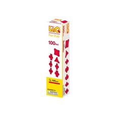 LaQ 任意變補充包-紅(100pcs) 積木玩具 益智玩具 觸覺感官 趣味補充配件, 1入