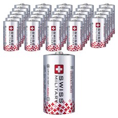 SWISS MILITARY 鹼性電池 LR14 C型, 10入, 3個