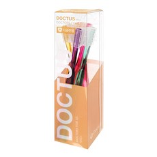 DOCTUS 渡邊雙排一般刷毛牙刷 隨機出貨, 1入, 6個