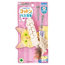 CattyMan 貓用木天寥添加棉布刷牙玩具 棒狀, 1個