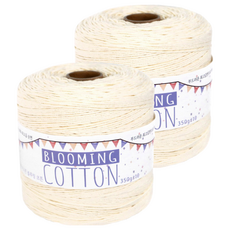 Teolsilnara 迷你筒裝 Blooming Cotton 18股 精梳棉紗 編織線 350g, 08 象牙白