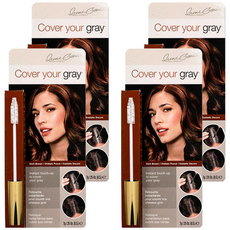 커버유어 그레이 브러쉬 인 (마스카라 형) 7g, 짙은 갈색, 4개