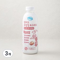 덴마크 드링킹 요구르트 포스트 바이오틱스 딸기, 750ml, 1개입, 3개