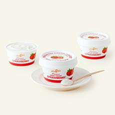 밀키요 프리미엄 그릭요거트 스트로베리, 100g, 3개