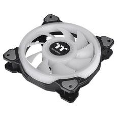 thermaltake 曜越 Riing Quad 14 RGB 水冷排風扇 TT Premium Edition, 白色, 1個