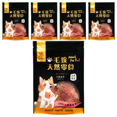 PET FORCE 寵愛惡勢力 毛孩天然零食 雞肉組合 軟雞小胸肉條 100g 5包, 1組