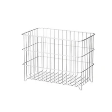 SHIMOYAMA 霜山 復古風304不鏽鋼置物收納籃, 1個, 不鏽鋼