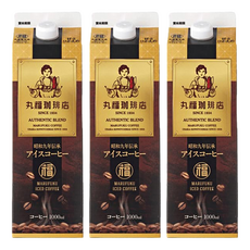 丸福珈琲店 咖啡 有糖 昭和九年伝承, 1L, 3瓶