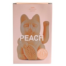 DONKEY LUCKY CAT 招財貓 - 15cm, 桃橘色