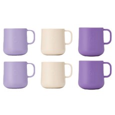 네스틱 유아컵 3p 세트, 바닐라 + 라일락 + 퍼플, 2세트, 200ml