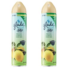 그레이드 에어 스프레이형 실내 공기탈취 방향제 본품, 320ml, 2개, 프레쉬한 레몬