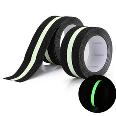 露營好物 防滑膠帶 黑色螢光 5cm x 5m, 2個