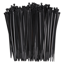 코멧 홈 고강도 PA66 케이블타이 대 0.5x20cm 200개, 블랙, 4세트