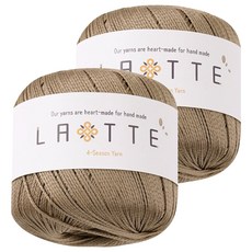 실바람섬유 라떼 뜨개실, 22 진베이지, 2개