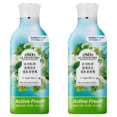 1802 LE CHATELARD 室內晾乾 高濃縮衣物柔軟精 蘋果薄荷 正裝, 1L, 2個