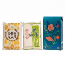 芳榮米廠 青禧米禮盒 Set, 台南16號&台農71號, 送禮大方, 2kg, 1盒, CNS一等