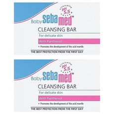 sebamed 施巴 台灣公司貨 嬰兒潔膚皂 pH5.5弱酸性 添加多重保濕配方 純淨小麥萃取 德國原裝進口, 100g, 2盒