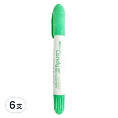 AMOS 阿摩司 Candy 果凍螢光筆 GEL TEXTMARKER, 馬卡綠, 6支
