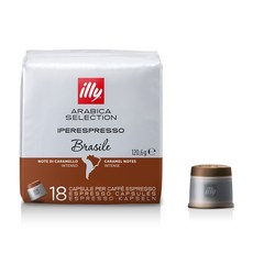 illy 意利 嚴選阿拉比卡咖啡膠囊 巴西, 6.7g, 18顆, 1袋