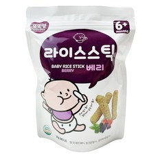 韓爸田園日記 手指米棒，6個月大寶寶適用，無油炸，無防腐劑，無麩質，無人工香料, 莓果, 20g, 1包