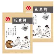 冠億食品 花生糖, 300g, 2包