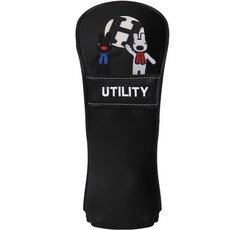 卡斯柏和麗莎 高爾夫多功能木桿桿頭套, 黑色