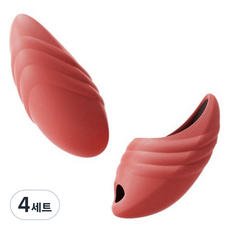 제이케이 바른자세 자세교정 발바닥 지압 균형 스트레처 양쪽착용 세트 레드 콘치, 4세트
