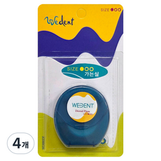 WEDENT 威登 一般細牙線 綠色, 4個, 1件, 46m