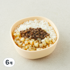 원더스푼 아이들 한우감자 소보로 덮밥, 100g, 6개