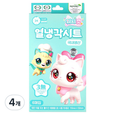 리더스인팜 위시캣 유아용 열 냉각시트, 4개, 6개입