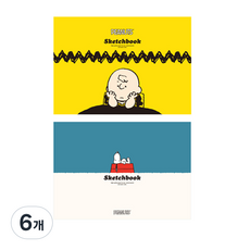 피너츠 뜯어쓰는 패드 스케치북 랜덤발송, B4, 50매, 6개