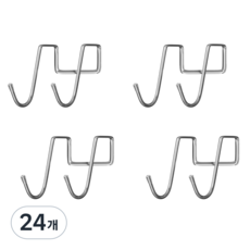 하비티 스테인레스 도어 걸이 후크, 24개