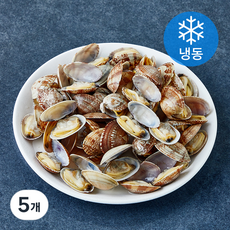 고고새우 육수 그대로 알이 꽉찬 다용도 활용만점 자숙 피바지락 봉골레파스타 / 미역국 / 된장찌개 (냉동), 5개, 500g