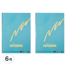스케치북 민트, 8절, 6개, 17매
