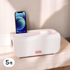 쪼이소 모던심플 멀티탭 정리함, 화이트, 5개