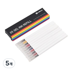 KaCO 中性凝膠筆芯 0.5mm, 5個, 混色