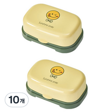 THE ZAKKA 彩色微笑肥皂盒 隨機出貨, 黃色, 10個