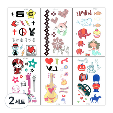 PARTY COSTUME 迷你紋身組, KT295、KT296、KT297、KT298、KT299、KT300, 2套