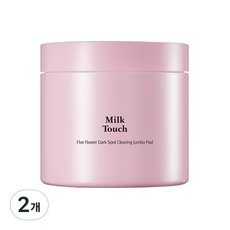 Milk Touch 亮澤潔淨Jumbo爽膚棉片, 60入, 2個