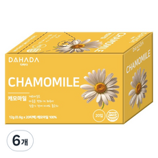 다하다 캐모마일 차, 6개, 20개입, 600mg