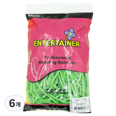 네오텍스 요술풍선 100p 160N, 파스텔라임그린, 6개