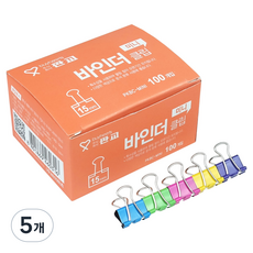 판교 바인더클립 PKBC, 5개, 100개입, 미니